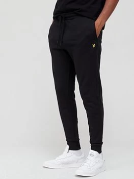 Image of Lyle & Scott Skinny Fit Joggers - Black, Size 2XL, Men