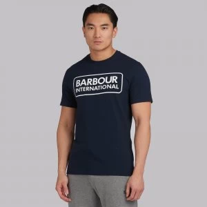 Image of Barbour International Mens Essential Large Logo T-Shirt - International Navy - M