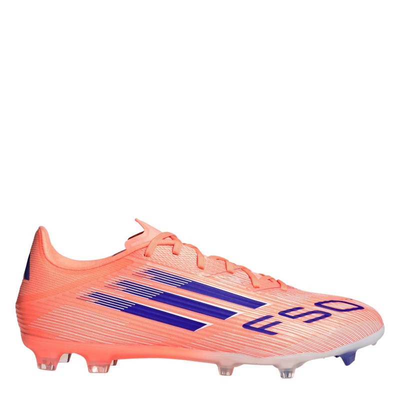 Image of adidas F50 League Adults Firm Ground Football Boots Orange/Blue male 9 (43.3)