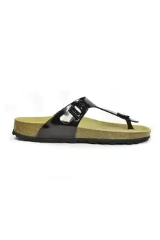 Image of Geneve Lacquered Leather Sandals