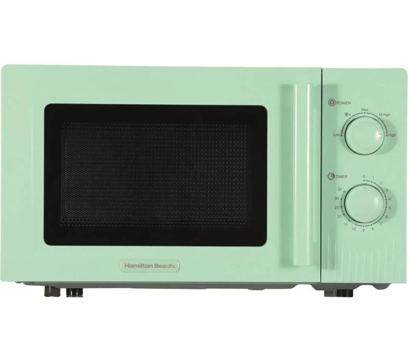 Image of HAMILTON BEACH Miami HBMX20M Compact Solo Microwave - Mojito Mint, Green 5060916373099