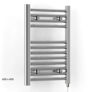 Image of Terma Leo 1600 x 500 500W SIM Electric Towel Rail - Chrome