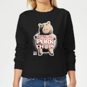 Toy Story Kung Fu Pork Chop Womens Sweatshirt - Black - 3XL - Black