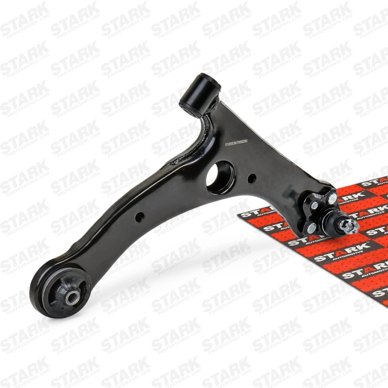 Image of STARK SKCA-0050177 Suspension arm Control Arm, Sheet Steel, Lower, with rubber mount Sheet Steel Track Control Arm (273)