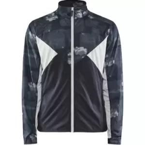 image of Craft Mens ADV Essence Windproof Jacket (L) (Black/Granite)