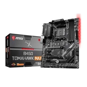 Image of MSI B450 TOMAHAWK MAX AMD Socket AM4 ATX DDR4 DVI-D/HDMI USB C 3.2 M.2 Motherboard