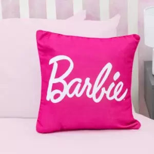 image of Barbie Kids Printed Cushion - Pink - 40X40cm