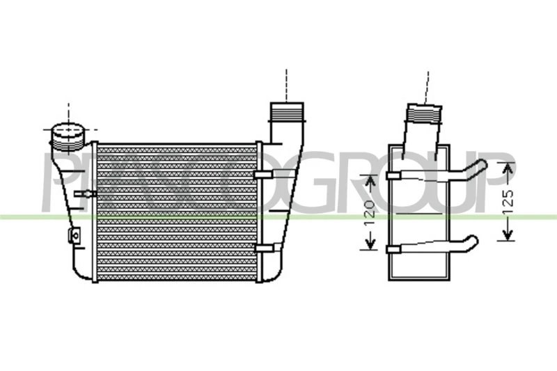 Image of PRASCO Intercooler PRASCO AD020N003