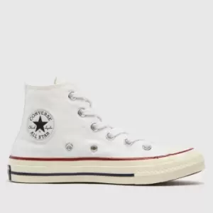 image of Converse White Hi Chuck 70 Junior Trainers