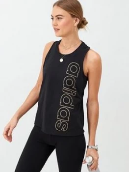 Adidas Branded Tank - Black