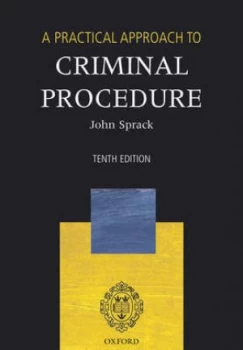Image of A Practical Approach to Criminal Procedure by John Sprack Paperback