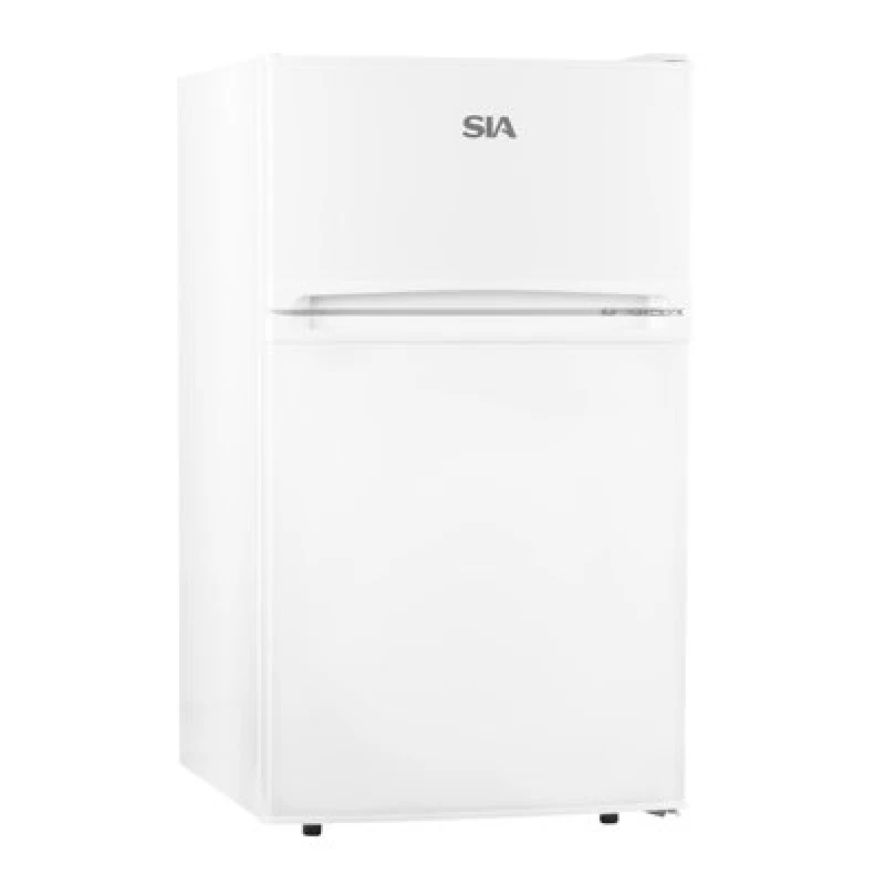 Image of SIA 88L White Freestanding Under Counter 2 Door Fridge Freezer- UFF01WH White