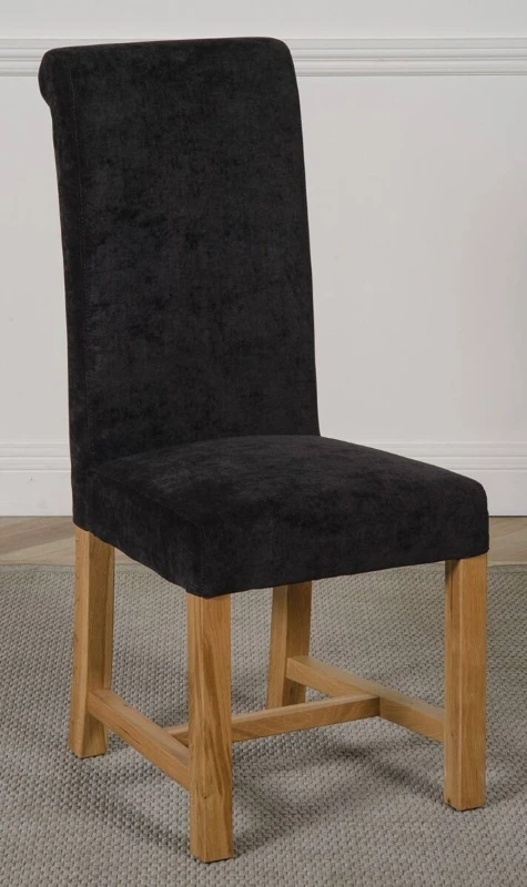 Image of Thats Furniture Washington Fabric Dining Chairs for Dining Room or Kitchen in Black Unisex