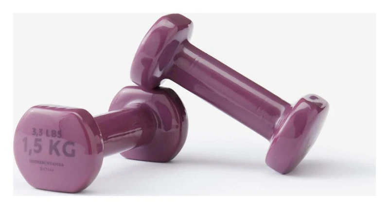 Image of Decathlon Decathlon PVC Dumbbells Set - 2 x 1.5kg