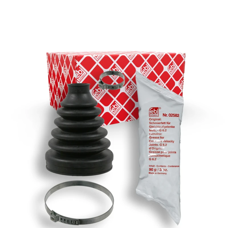 Image of FEBI BILSTEIN 06132 CV Boot Front Axle, Rubber Rubber Bellow,drive shaft (194)