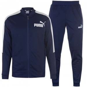 Image of Puma Poly Tracksuit Mens - Navy
