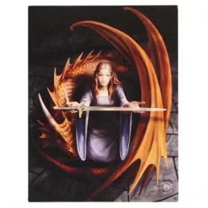 Image of 19 x 25cm The Truth Canvas Plaque By Anne Stokes