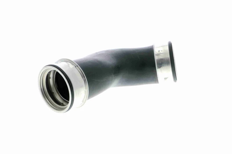 Image of VAICO V10-2856 Turbocharger Hose Rubber with fabric lining, Q+, original equipment manufacturer quality Rubber with fabric lining Charger Intake Hose