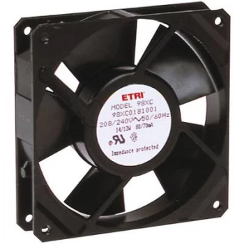 image of Axial fan 240 V AC 1860 lmin L x W x H 119 x 119 x 25.9mm Ec