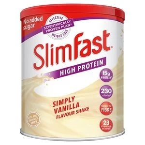 image of SlimFast High Protein Simply Vanilla Flavour Powder 438g