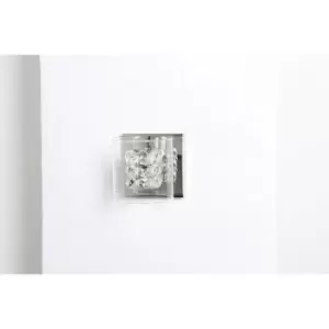Image of Impex Sonja 1 Light Polished Chrome Crystal Wall Light