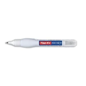 Image of Tipp Ex Shake n Squeeze 8ml Correction Fluid Pen with Fine Point Pack of 10