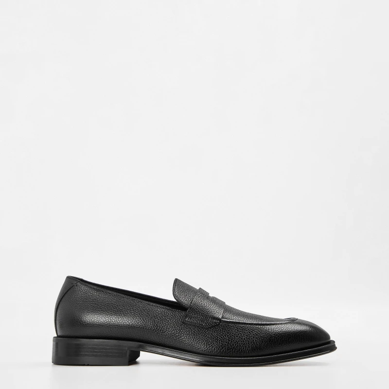 Image of Boss Mens Derrek Loaf Grvppe Derby Shoes Black male 7 (41)