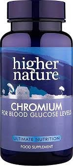 Image of Higher Nature Chromium 200ug 90 Tablets