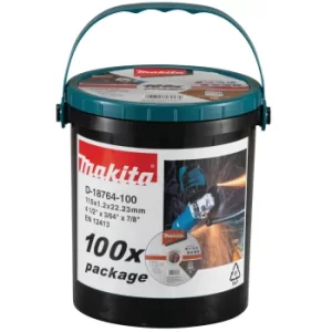 image of Makita Thin Metal Cutting Disc Bulk Pack 115mm Pack of 100