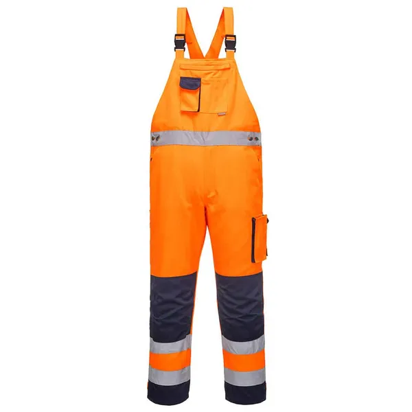 Image of Portwest Texo Contrast Bib and Brace TX12BKTXXL Colour: Black