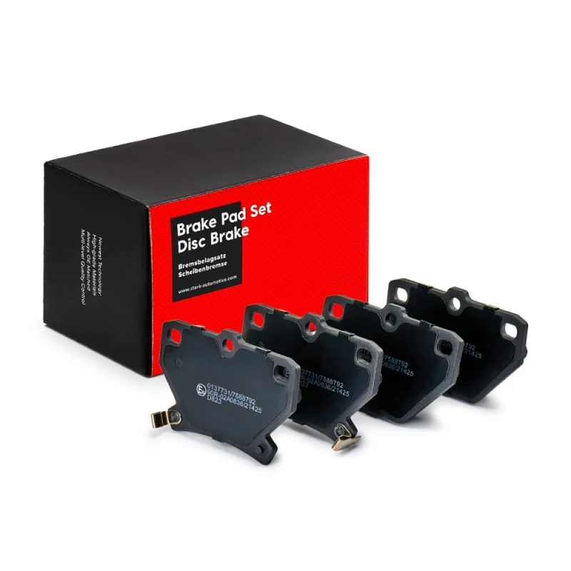 Image of STARK SKBP-0010097 Brake pad set Rear Axle, with acoustic wear warning Brake Pad Set,disc brake (402)