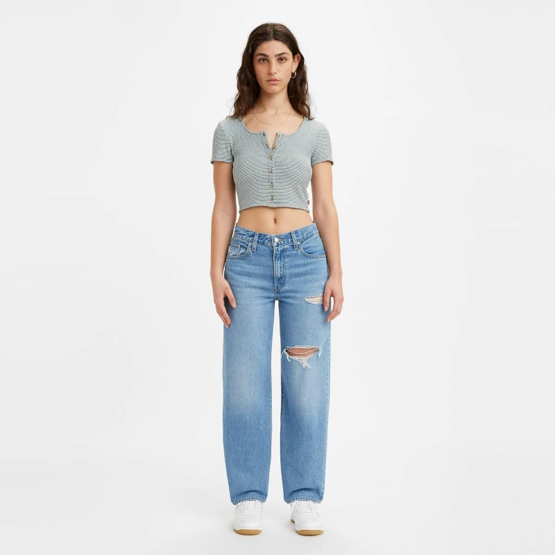 Image of Levis Baggy Dad Jeans In The Middle female 33 L32