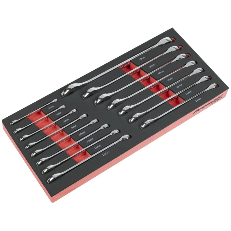 Image of Sealey Premier 15 Piece Combination Spanner Set in Module Tray TBT48