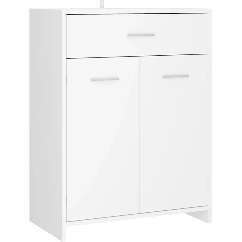 Image of VIDAXL Bathroom Cabinet White 60x33x80cm Engineered Wood Vidaxl 8720286222096