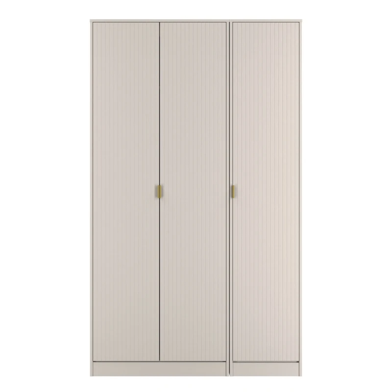 Image of Ready Assembled 2 U Bexley 3 Door Wardrobe (Ready Assembled) in Taupe Unisex