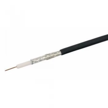 image of Labgear Black Single 1mm CCS 75Ohm RG6 Digital Satellite Aerial Cable With Foam Filled PE and Aluminium Foil 27600AL/27615AL - 25 Meter