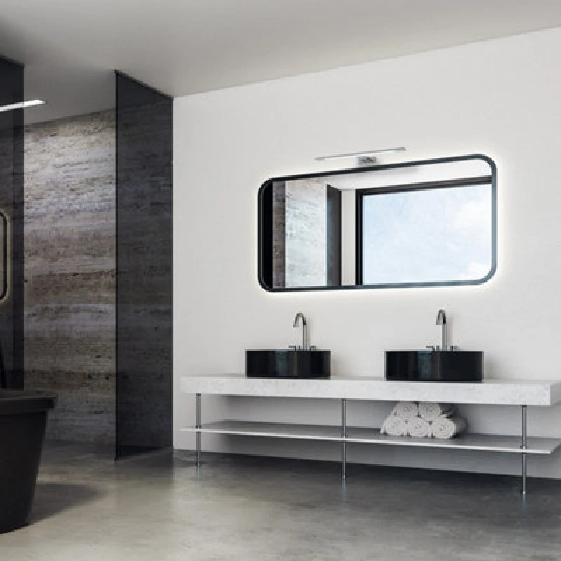 Image of Milagro Shine LED Wall Lamp Polished Chrome IP44 Bathroom Silver