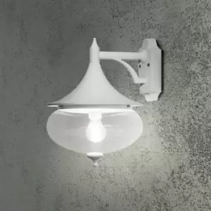 Image of Konstsmide Libra Outdoor Classic Dome Matt White Down Wall, IP23