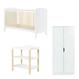 image of Ickle Bubba Coleby Classic 3 Piece Furniture Set - Scandi White