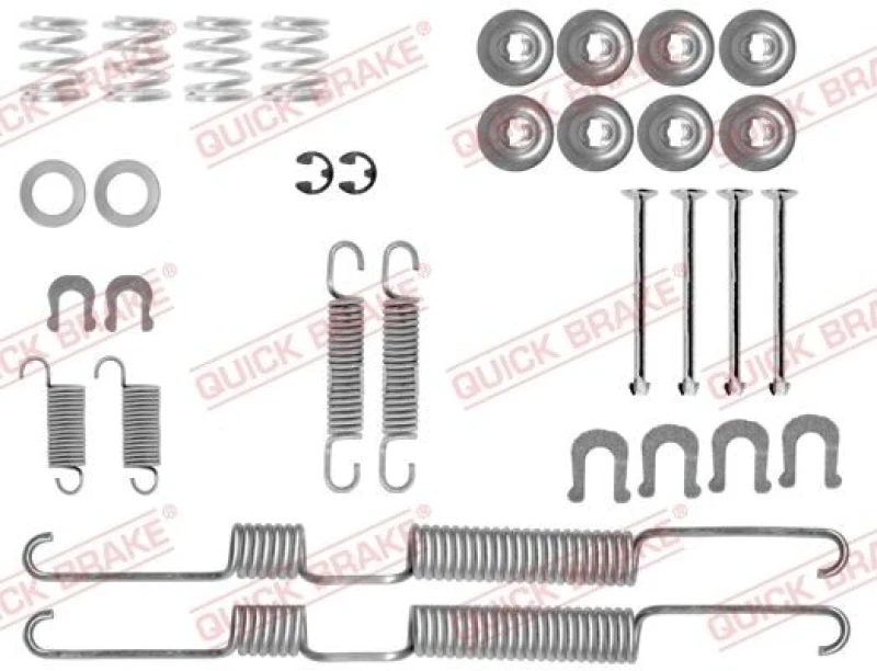 Image of QUICK BRAKE Brake shoe fitting kit QUICK BRAKE 105-0698