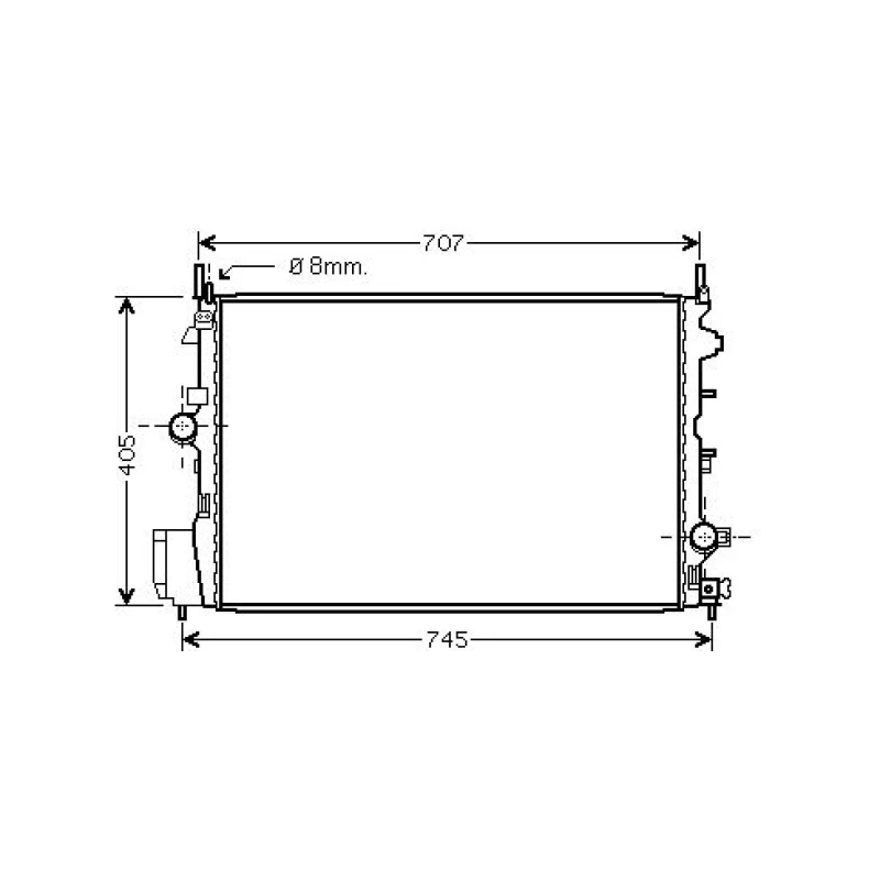 Image of Engine radiator DIEDERICHS DCM2669