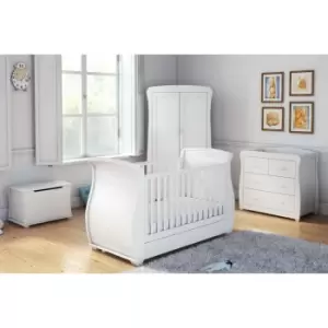 image of Babymore Bel 4 Piece White Room Set