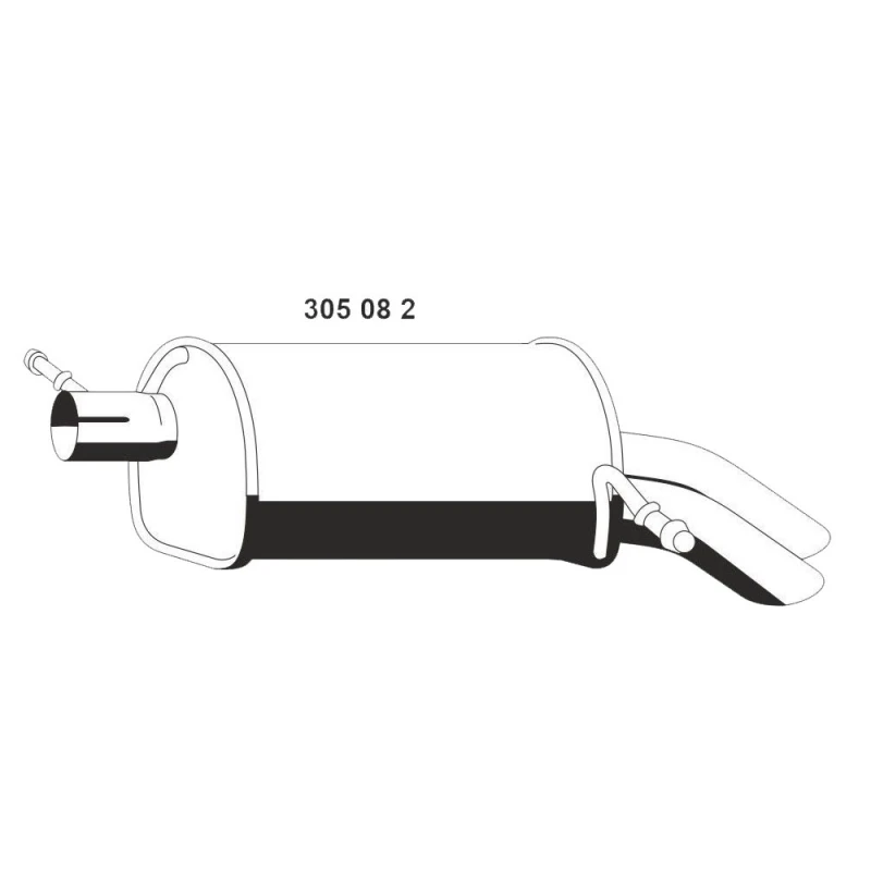 Image of VEGAZ FS-556 Rear silencer End Silencer (3437)