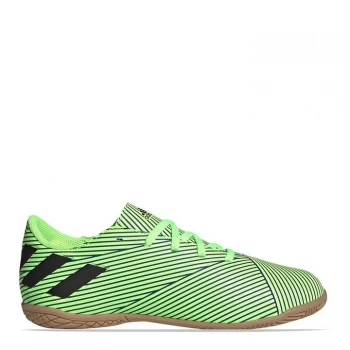 Image of adidas Nemeziz 19.4 Junior Indoor Football Trainers - Green/Black/Blu