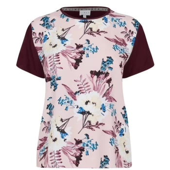 Image of Linea Short Sleeve Floral Pyjama Set - Pink
