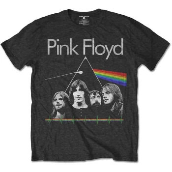 Image of Pink Floyd - DSOTH Band & Pulse Kids 11-12 Years T-Shirt - Grey