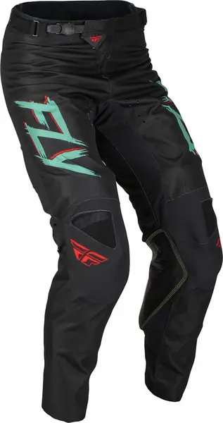 Image of Fly Racing MX Pants Kinetic S.E. Rave Black Mint Red Size 32
