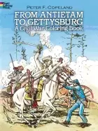 Image of from antietam to gettysburg a civil war coloring book