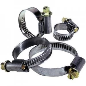 image of Hose clamps Slotted hex head Silver Brass LappKabel 52003140 SILVYN SCH 12 20 S