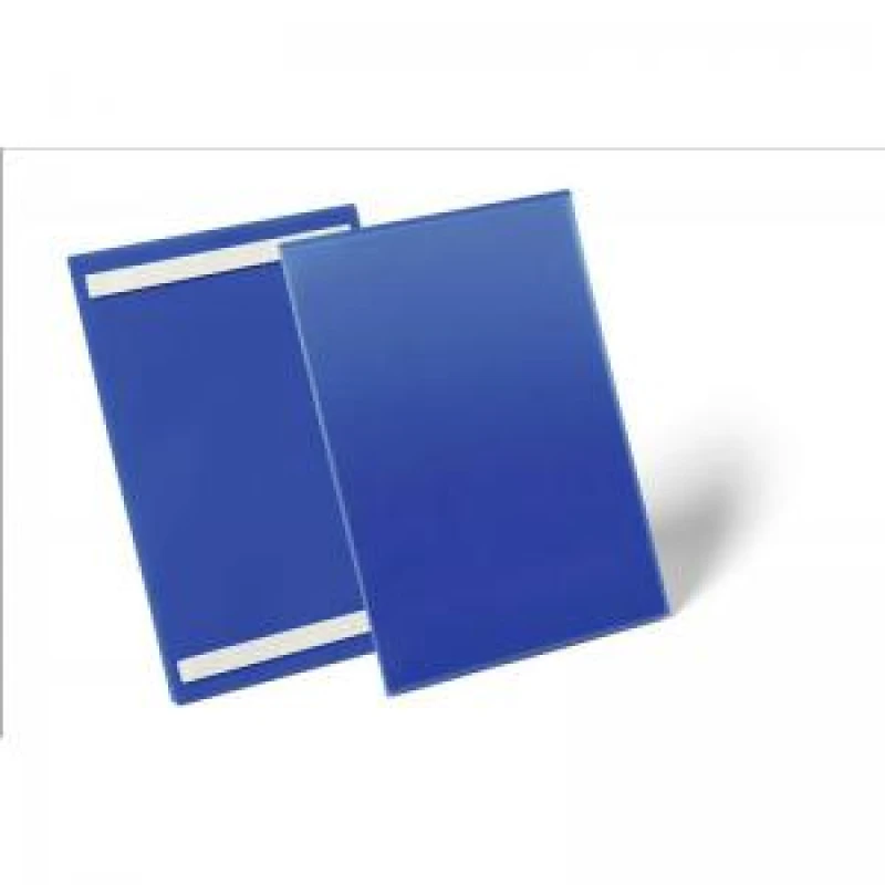 Image of Durable Durable - Adhesive Ticket Holder Label Pouch Document Pockets 50 Pack A4 Blue - Navy Blue 179707